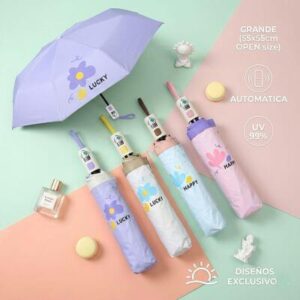 Sombrilla con estuche estampado
